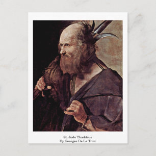 St. Jude Thaddeus von Georges de La Tour Postkarte