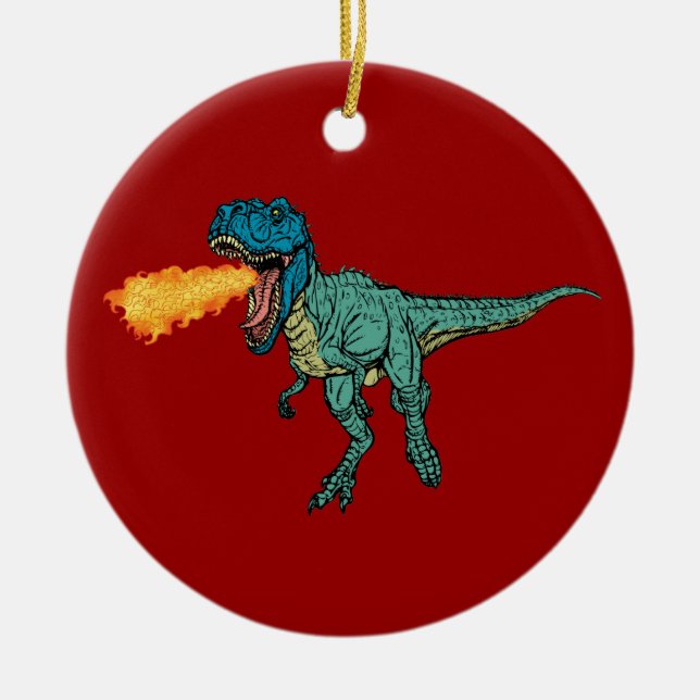 St. Judeasaurus Rex durch Steve Miller Keramikornament (Vorne)