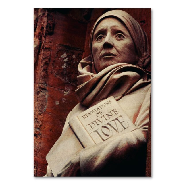 St. Julian von Norwich Tischnummer (Vorderseite)