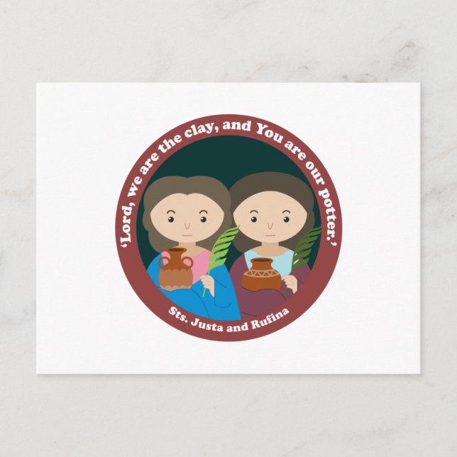 St. Justa & St. Rufina Postkarte (Vorderseite)
