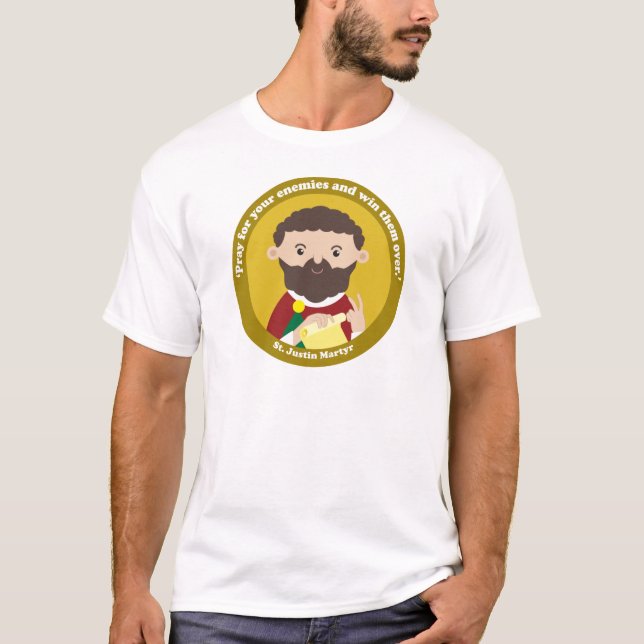 St. Justin Martyr T-Shirt (Vorderseite)