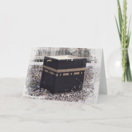 St. Kaaba, Masjid Al Haram, Aquarellbilder Karte
