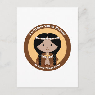 St. Kateri Tekakwitha Postkarte