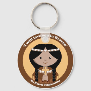 St. Kateri Tekakwitha Schlüsselanhänger