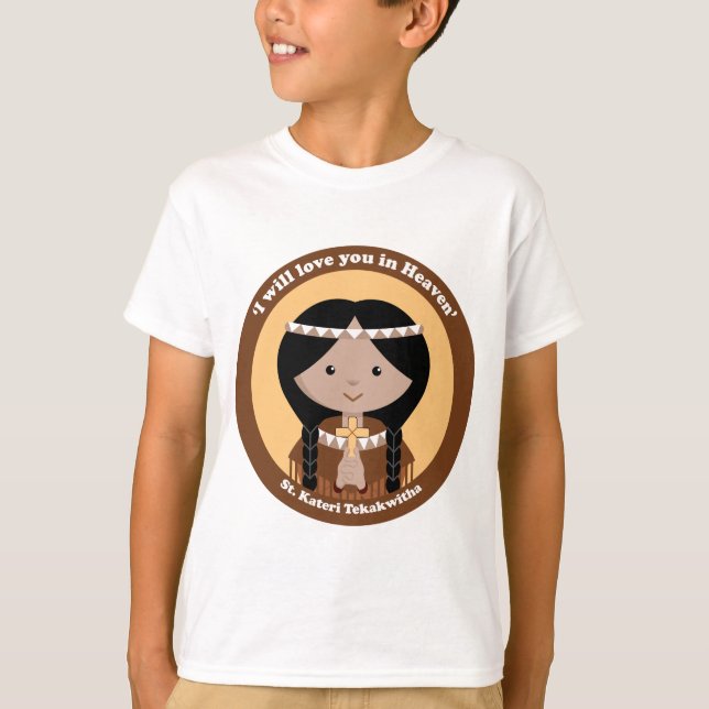St. Kateri Tekakwitha T-Shirt (Vorderseite)
