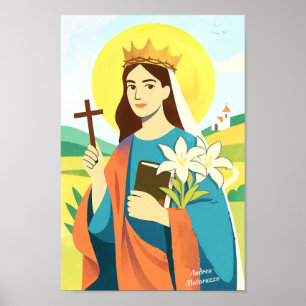 St. Katharina von Siena Poster