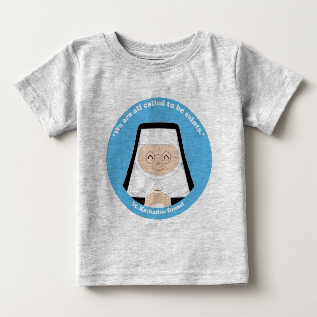 St. Katharine Drexel Baby T-shirt (Vorderseite)