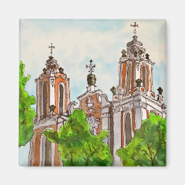 St. Katharinenkirche, Vilnius, Litauen Magnet
