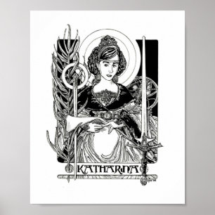 St. Katherine von Alexandria Poster