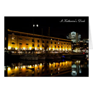 St Katherines Dock London Nacht View