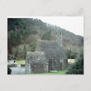St. Kevins Church, Glendalough, Co. Wicklow, Irlan Postkarte