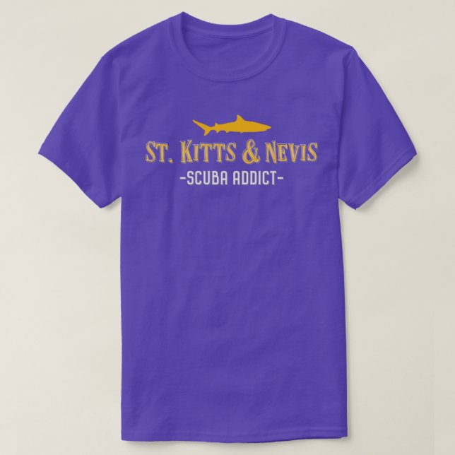 St Kitts amp Nevis Diving Shark T-Shirt (Design vorne)