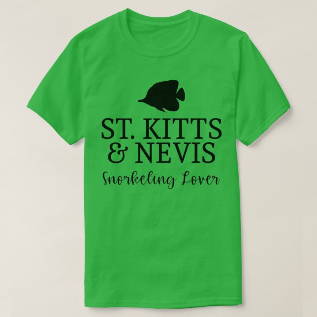 St Kitts amp Nevis Schnorkeling Lover T-Shirt (Design vorne)