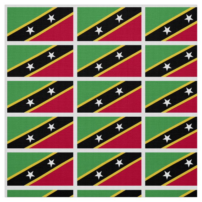 St. Kitts kennzeichnen Stoff (Muster)