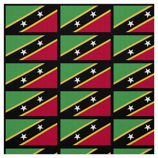 St. Kitts kennzeichnen Stoff (Muster)