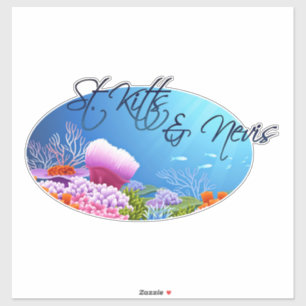 St. Kitts & Nevis decal Aufkleber