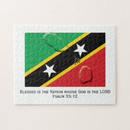 ST KITTS NEVIS | Gesegnete Nation | KITTITISCHE FL Puzzle