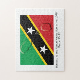 ST KITTS NEVIS | Gesegnete Nation | KITTITISCHE FL Puzzle