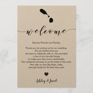 St. Kitts & Nevis Wedding Begrüßungsbrief Tour Programm