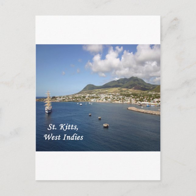 St. Kitts Postkarte (Vorderseite)