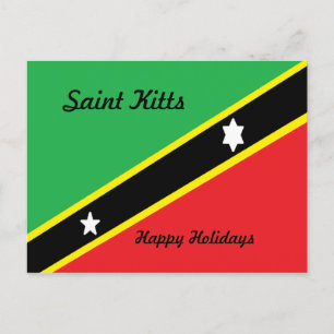 St. Kitts Postkarten-glückliche Ferien Feiertagspostkarte