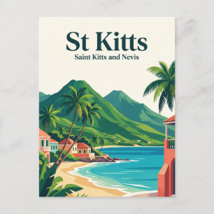 St Kitts Saint Kitts und Nevis Postkarte