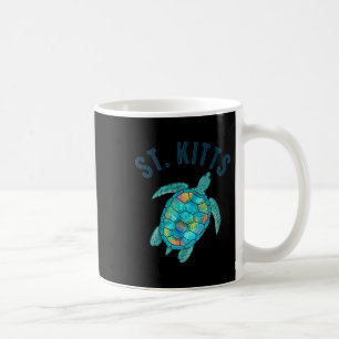 St Kitts Strand Design Meeresschildkröte Illustrat Kaffeetasse