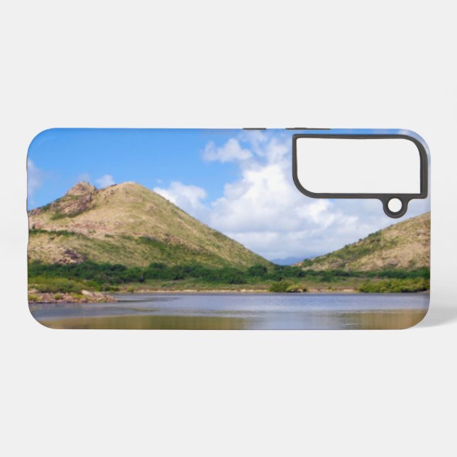 St Kitts Südküste Phon Case Samsung Galaxy Hülle (Rückseite (Horizontal))