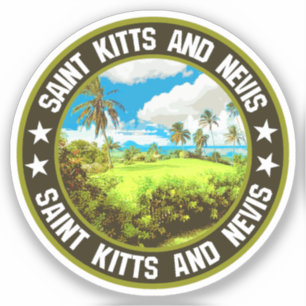 St. Kitts und Nevis Aufkleber