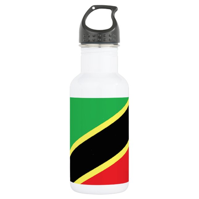 St. Kitts und Nevis Edelstahlflasche (Vorderseite)