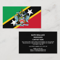 St. Kitts und Nevis Flag & Coat of Arms