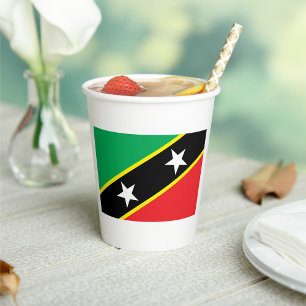 St. Kitts und Nevis Flag Pappbecher