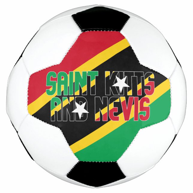 St. Kitts und Nevis Flag Patriotic  Fußball (Vorderseite)