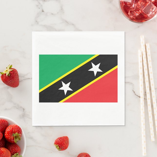 St. Kitts und Nevis Flag Serviette (Von Creator hochgeladen)