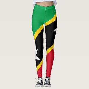 St. Kitts und Nevis Flag Unabhängigkeit Karibik Leggings