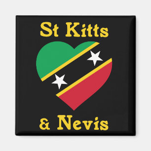 St. Kitts und Nevis Flag Unabhängigkeit Karibik Magnet