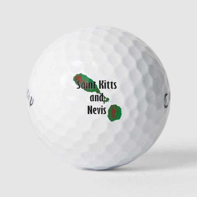 St. Kitts und Nevis Golfball (Vorderseite)