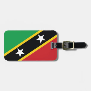 St Kitts und Nevis National Flag Gepäckmarke Gepäckanhänger