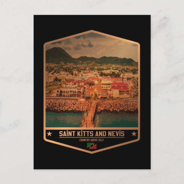 St. Kitts und Nevis Postkarte (Vorderseite)