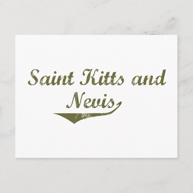 St. Kitts und Nevis Revolution Style Postkarte (Vorderseite)
