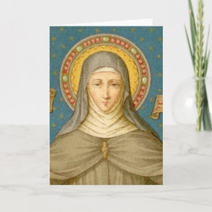 St. Klara von Assisi (SAU 027) Grußkarte Karte
