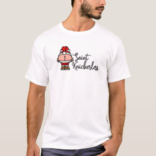 St. Knickerless Funny Mooning Santa Claus Pun Chri T-Shirt