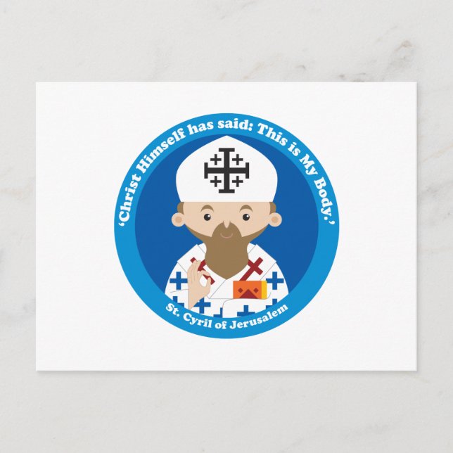 St. Kyril von Jerusalem Postkarte (Vorderseite)