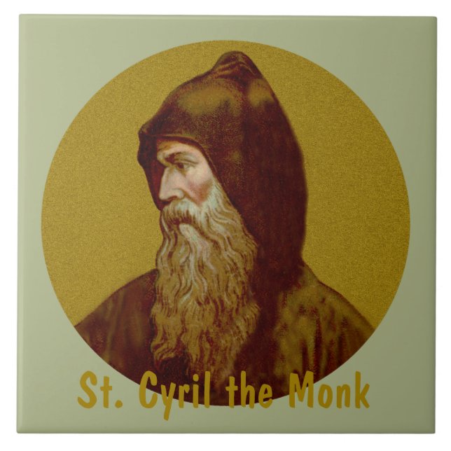 St. Kyrill der Mönch (M 002) Fliese (Vorderseite)