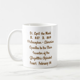 St. Kyrill der Mönch (M 002) Kaffeetasse #1c