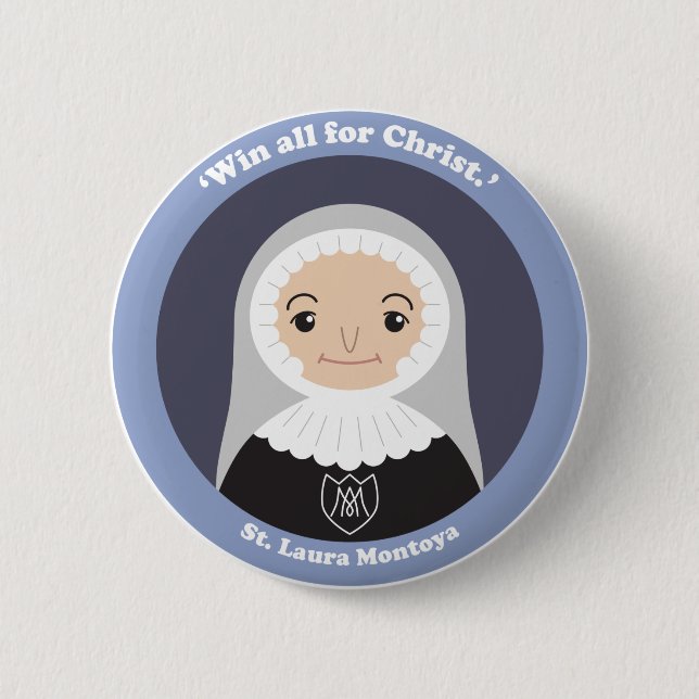 St. Laura Montoya Button (Vorderseite)