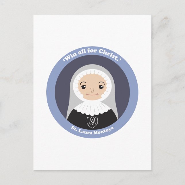 St. Laura Montoya Postkarte (Vorderseite)