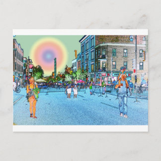 St Laurent Street Postkarte