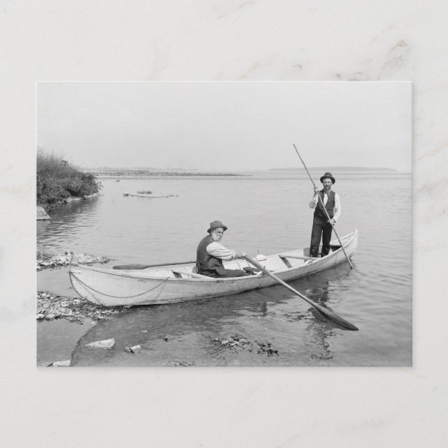 St. Lawrence River Boatmen, 1890 Postkarte (Vorderseite)