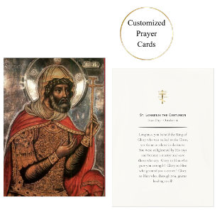 St. Longinus Orthodoxe Christliche Gebetskarte Platzkarte